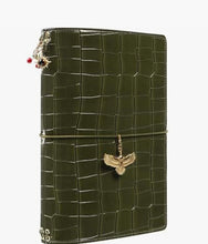 Luxury A5 Refillable Croc or Embossed Leather Journal