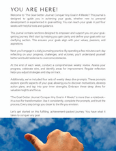 The Goal Getter Journal