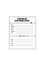 Blood Sugar & Blood Pressure Log Book